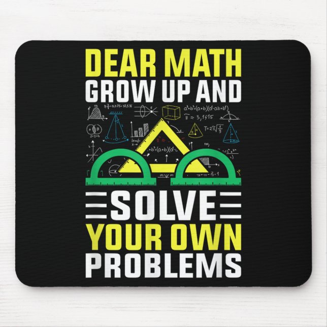 Liebe Mathe wächst auf und löst Ihre eigenen Probl Mousepad (Vorne)