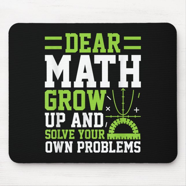 Liebe Mathe wächst auf und löst Ihre eigenen Probl Mousepad (Vorne)