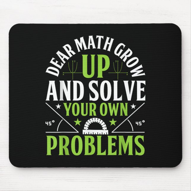 Liebe Mathe wächst auf und löst Ihre eigenen Probl Mousepad (Vorne)
