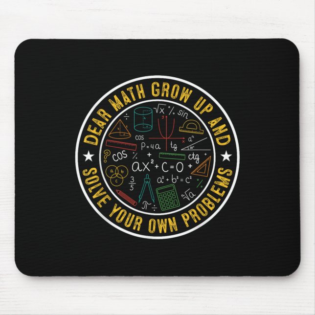 Liebe Mathe wächst auf und löst Ihre eigenen Probl Mousepad (Vorne)