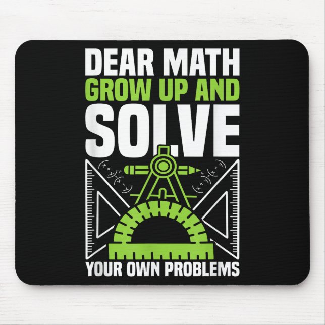 Liebe Mathe wächst auf und löst Ihre eigenen Probl Mousepad (Vorne)