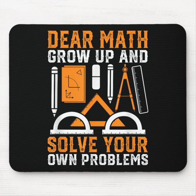 Liebe Mathe wächst auf und löst Ihre eigenen Probl Mousepad (Vorne)