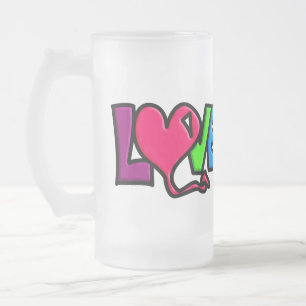 Liebe Mattglas Bierglas