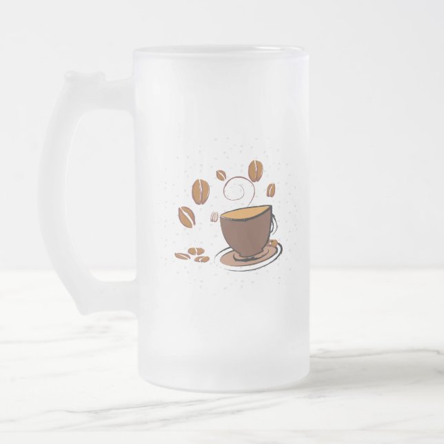 Liebe Mattglas Bierglas (Links)