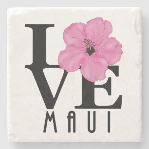 LIEBE Maui Pink Steinuntersetzer