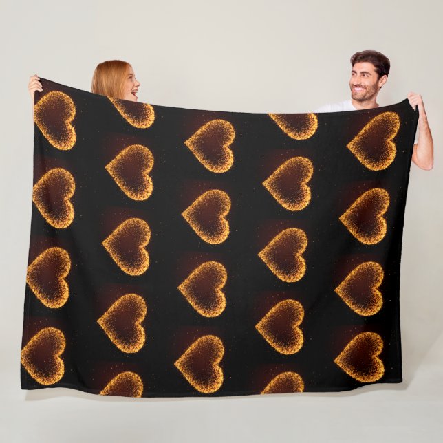 Liebe me Darling Fleecedecke (Beispiel)