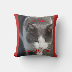 Liebe Me Liebe meine Katze Kissen