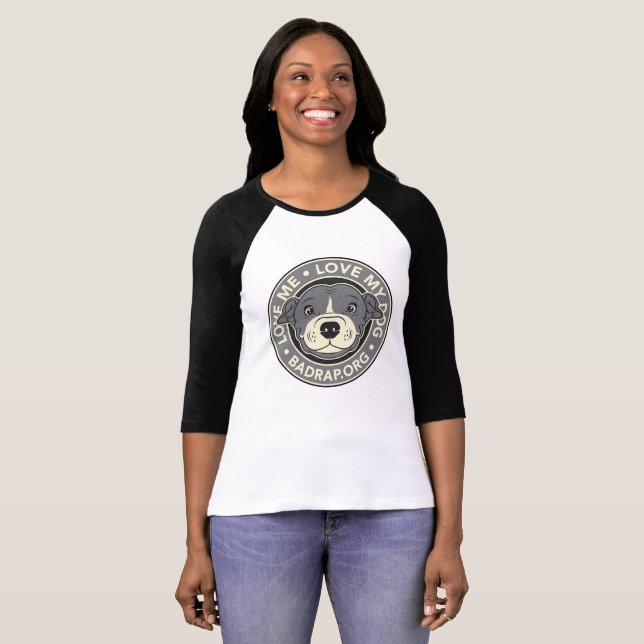 Liebe Me Liebe My Dog Jersey T-Shirt (Vorne ganz)