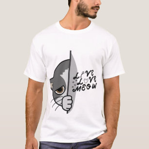 Liebe Meat Cat Lover Design #catlover #catlife #ca T-Shirt