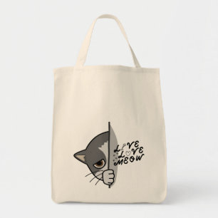 Liebe Meat Cat Lover Design #catlover #catlife #ca Tragetasche