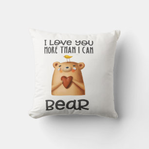Liebe Mehr Bär Kissen