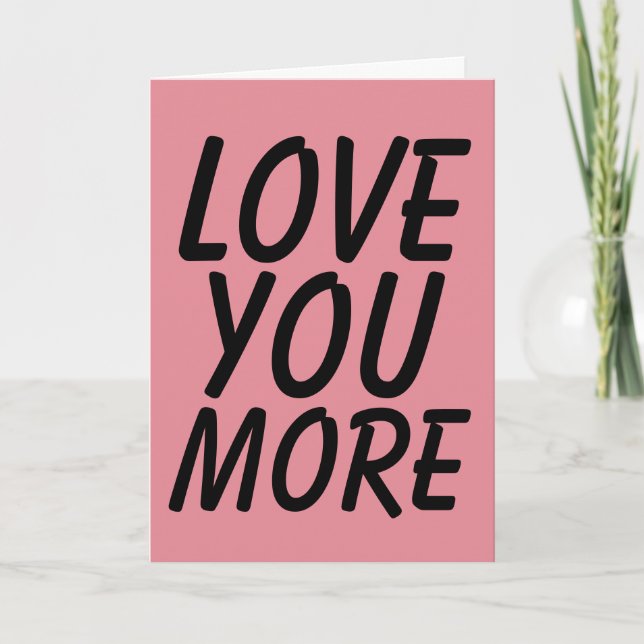 LIEBE MEHR GREETING CARDS KARTE (Vorderseite)