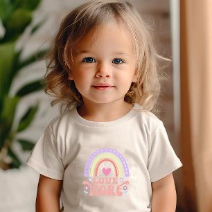 Liebe Mehr Regenbogen Kleinkind T-shirt