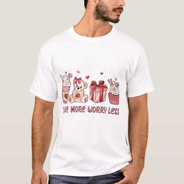 Liebe mehr Sorgen weniger T-Shirt (Vorderseite)