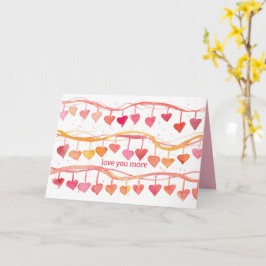 Liebe Mehr Valentinstag Herz Karte