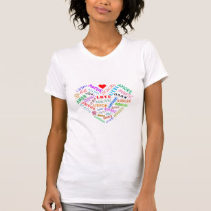 LIEBE - Mehrsprachigkeit - mehrfarbig - Liebe - T-Shirt