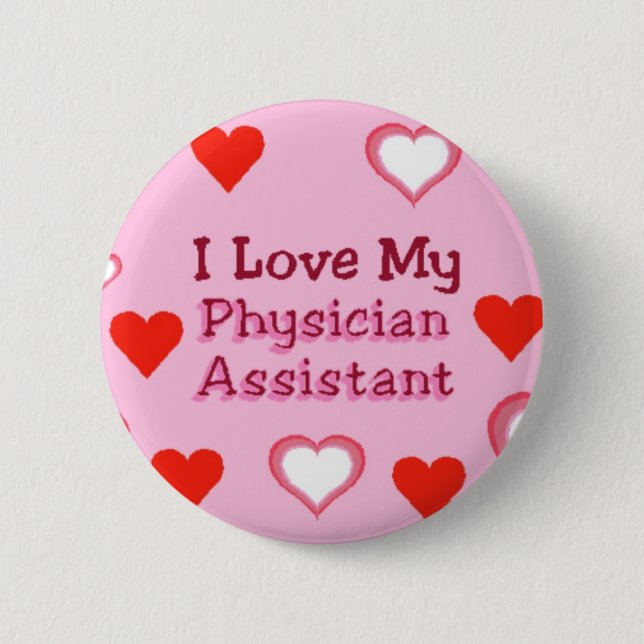 Liebe mein Arzt-Assistent Button (Vorderseite)