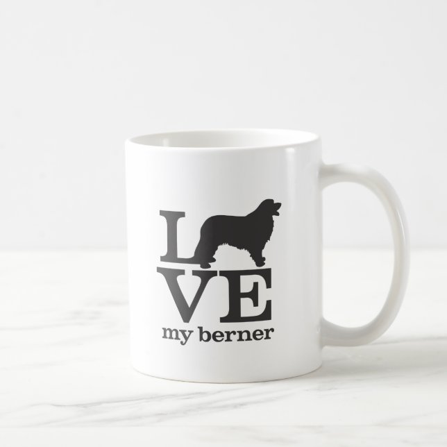 Liebe mein Bernese Gebirgshund Kaffeetasse (Rechts)