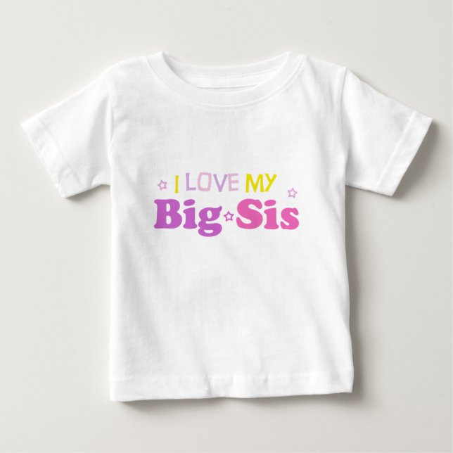 Liebe mein Big sis Baby T-Shirt (Vorderseite)