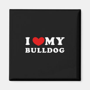 Liebe Mein Bulldog Magnet