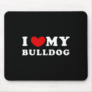 Liebe Mein Bulldog Mousepad