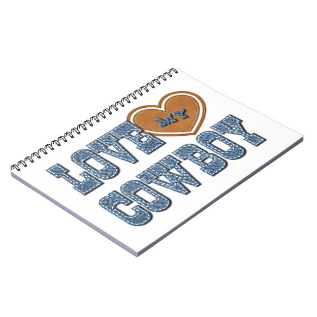 Liebe mein Cowboy Notizblock (Linke Seite)