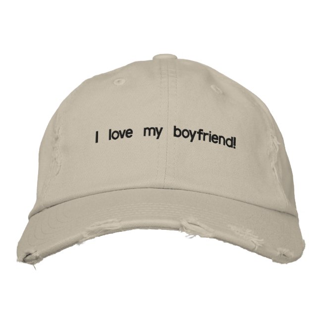 Liebe mein Freund Bestickte Baseballkappe (Vorderseite)