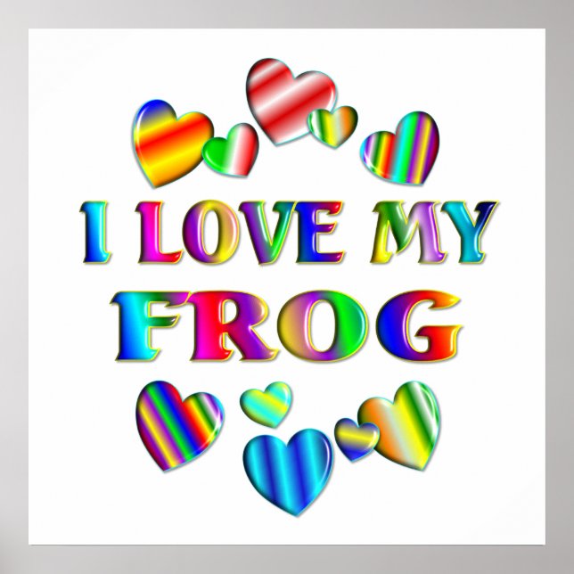 Liebe Mein Froschposter Poster (Vorne)
