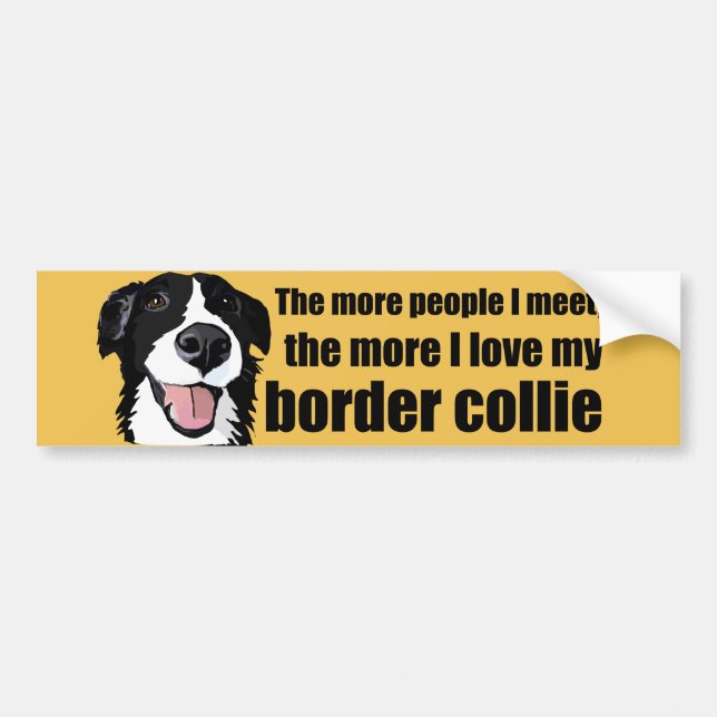 Liebe mein Grenzcollie-Autoaufkleber Autoaufkleber (Vorne)