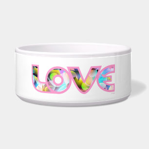 Liebe Mein Haustier - rosa Napf