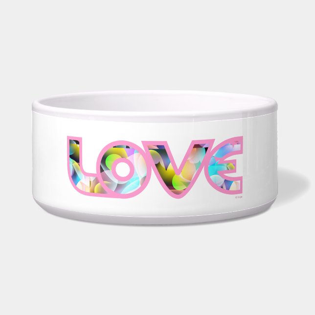 Liebe Mein Haustier - rosa Napf (Vorderseite)