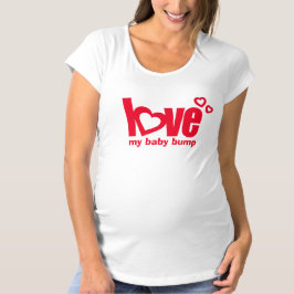 Liebe mein Herz-Mutterschaftst-stück des T-Shirt