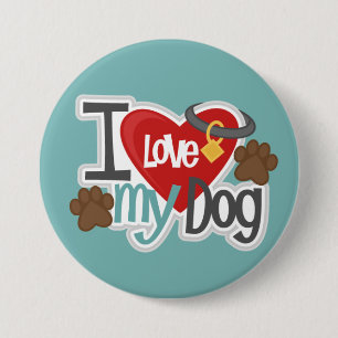 Liebe Mein Hund 3-Zoll-Rundtasten Button