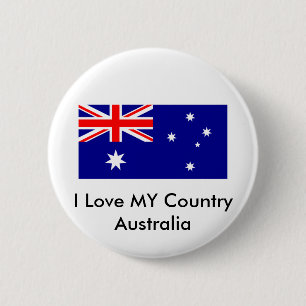 Liebe MEIN Land-Australien-Flagge jGibney das Button