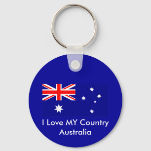 Liebe MEIN Land-Australien-Flagge jGibney das Schlüsselanhänger