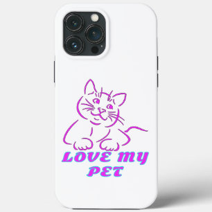 LIEBE MEIN NIEDLICHER PINK PET CAT Case-Mate iPhone HÜLLE