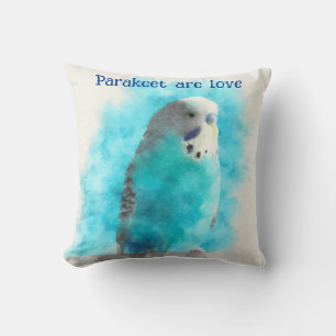 Liebe mein niedliches Parakeet Kissen