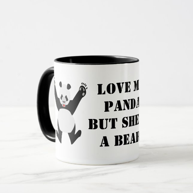 Liebe Mein Panda, aber sie ist ein Bär Tasse (Vorderseite Links)