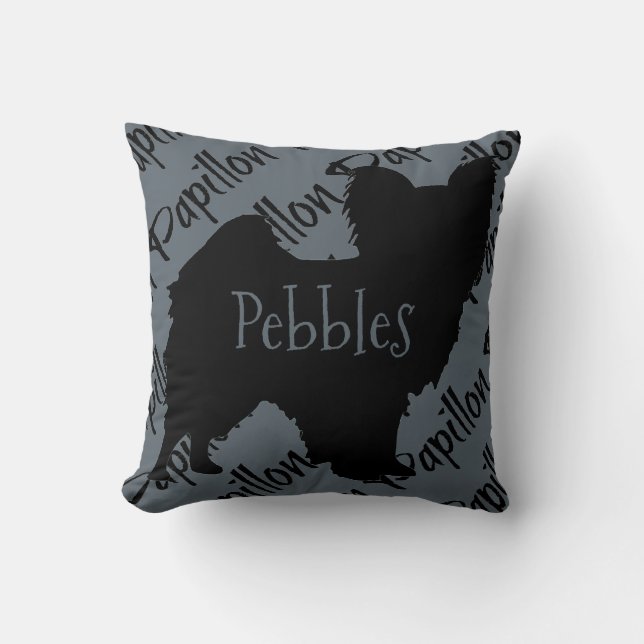 Liebe Mein Papillon Dog Kissen (Vorderseite)