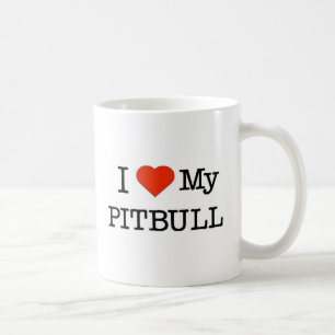 Liebe mein Pitbull Kaffeetasse