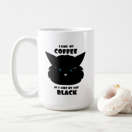 Liebe mein schwarzer Kaffee und meine schwarze Kat Kaffeetasse