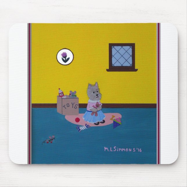 Liebe mein Teddybär Cairn Mousepad (Vorne)