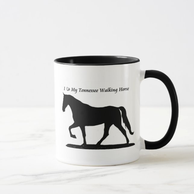 Liebe mein Tennessee Wanderross Tasse (Rechts)