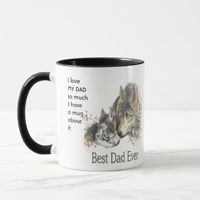 Liebe MEIN VATER so viel Spaß Zitat Tasse (Links)