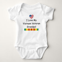 Liebe mein Vietnam-Veteranen-Großvater-Bodysuit Baby Strampler