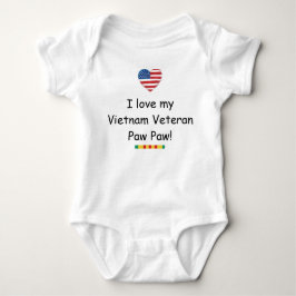 Liebe mein Vietnam-Veteranen-Papaya-Strampler Baby Strampler