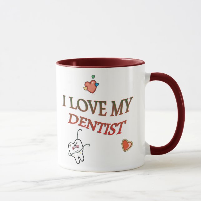 Liebe mein Zahnarzt Tasse (Rechts)