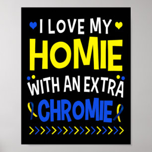 Liebe Mein Zuhause mit einer Extra-Chromie-Vater-M Poster
