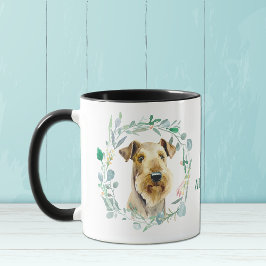 Liebe Meine Airdale Terrier Wreath Kaffee Tasse