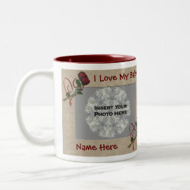 Liebe Meine Babci-Rose Polnische Großmutter Zweifarbige Tasse